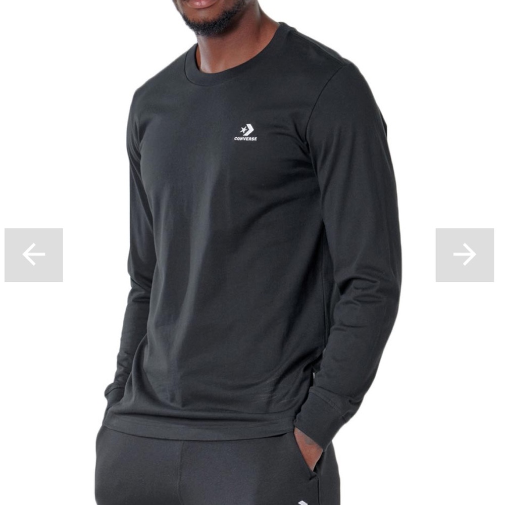 Men’s Converse black long sleeve t shirt. Size Large
